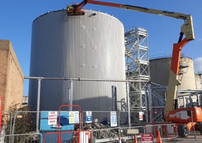 Cylindrical steel water tanks