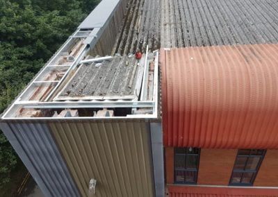 Industrial unit fascia and gutter repair